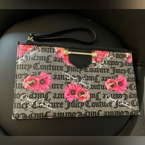 Juicy Couture floral wristlet